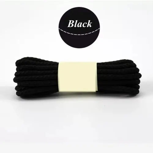 Image de Lacets de Chaussures Ronds Solides - Idéaux pour Randonnée et Outdoor