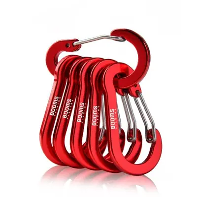 Image de Mousquetons de Pêche en Alliage d'Aluminium - Pack de 6