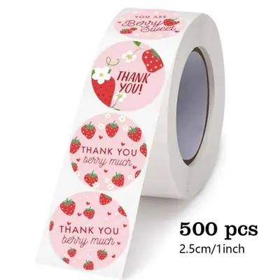Image de Autocollants Fraise - 500 Pièces pour Cadeaux & Fêtes