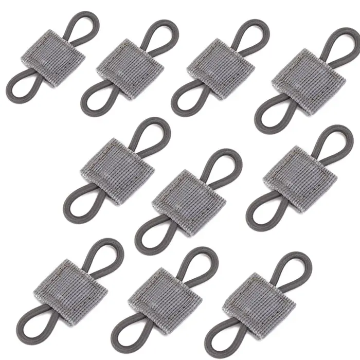 Image de Sangles Élastiques Nylon - Lot de 10 pour Randonnée, Chasse et Sac à Dos