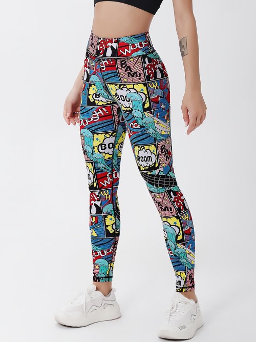 Image de Leggings Push-Up Taille Haute Femme - Style Sportif & Énergique