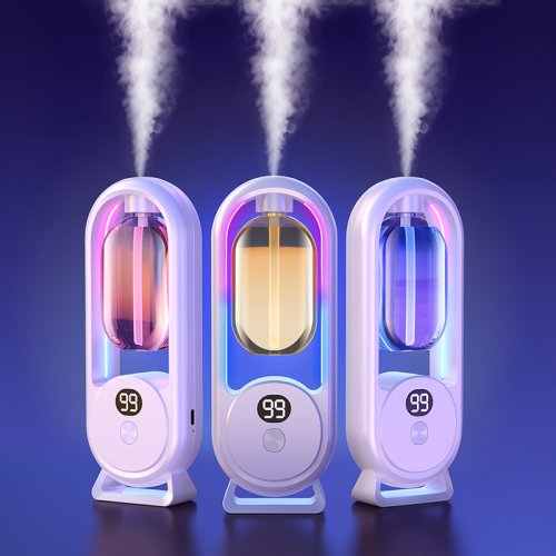 Imagen de Difusor Portátil de Aromaterapia Recargable con Aceites Esenciales, Desodorante Natural y 5 Velocidades para Ambientes Relajantes