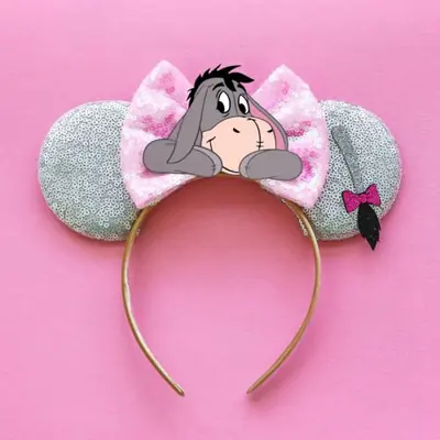 Image de Bandeau Sauna Minnie Mouse - Accessoire de Fête Pailleté