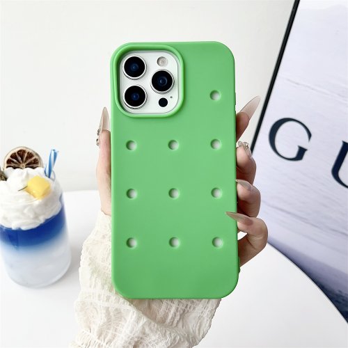 Imagen de Ins DIY funda de teléfono de silicona suave para Crocs Charms para iPhone 17 16 15 14 13 12 11 Pro M...