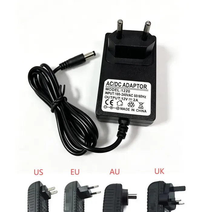Image de Adaptateur Alimentation 12V 2A pour Caméra CCTV