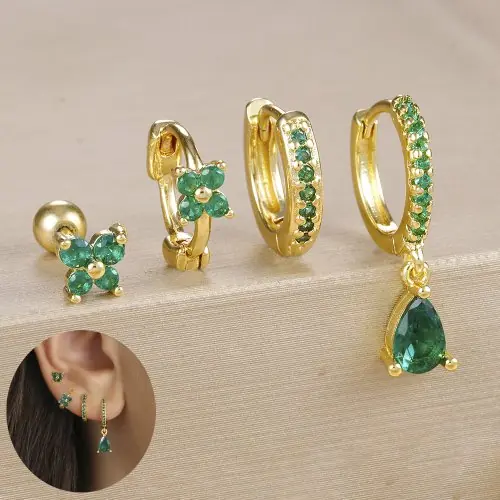 Goud-groen-4PCS