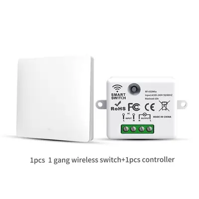 Image de Interrupteur Sans Fil Intelligent 433MHz - Contrôle à Distance Facile
