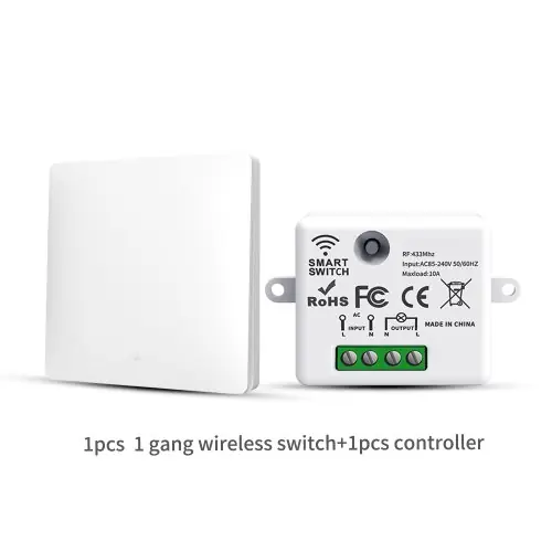 Image de Interrupteur Sans Fil Intelligent 433MHz - Contrôle à Distance Facile