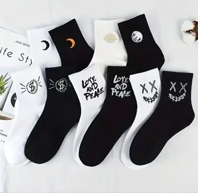 Image de Chaussettes Homme Hautes Anti-Transpiration - 5 Paires
