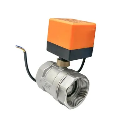 Image de Vanne à Bille Motorisée Inox DN15 à DN50 - Contrôle Électrique Précis