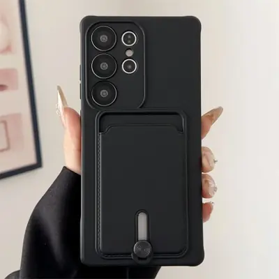 Image de Coque Silicone Souple + Porte-Cartes pour Samsung S25/S24/S23 & A56/A55