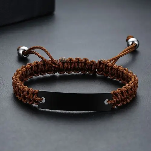 Image de Bracelet Tressé Personnalisé pour Homme