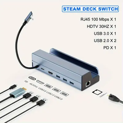 Image de Station d'accueil 6 en 1 pour Steam Deck & ROG Ally