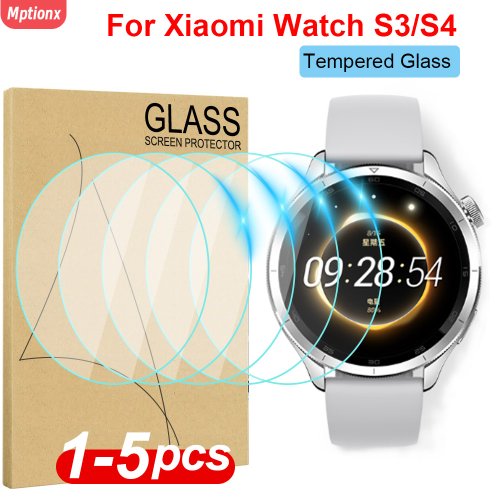 Imagen de Vidrio templado para Xiaomi Mi Watch S4 Smartwatch Protector de pantalla película antiarañazos para Xiaomi Mi Watch S3 accesorios de película
