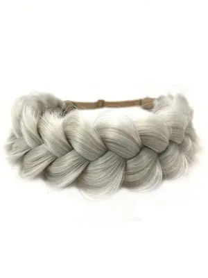Image de Bandana Tressé Synthétique - Accessoire Cheveux Facile à Porter