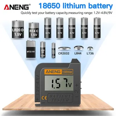 Image de Testeur de Batterie Numérique ANENG 168MAX - Analyse Capacité & Charge