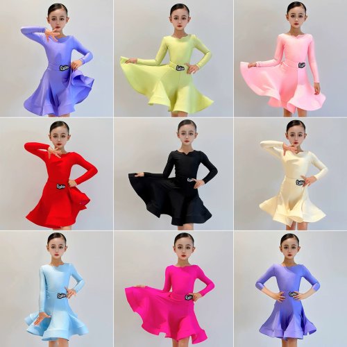 Bild von Bunte Latein-Tanzkleidung für Mädchen – Perfekt für Salsa & Wettkämpfe