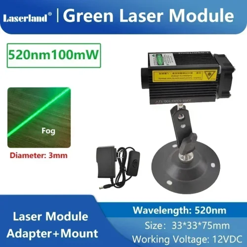 Green 100mW 12V AM