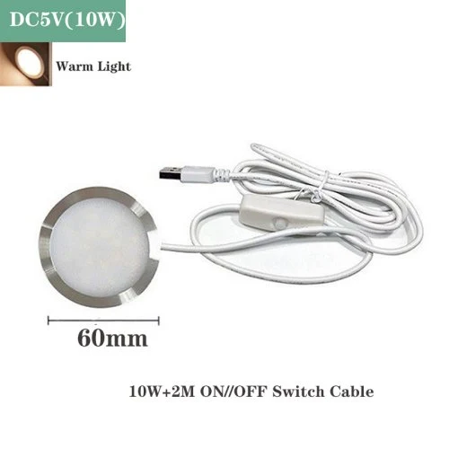 10W cálido y 2 m
