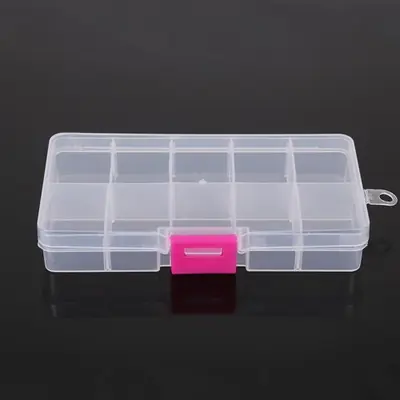 Image de Boîte de Rangement Transparente 10 Fentes