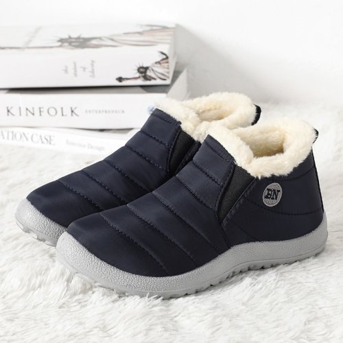 Imagen de Zapatillas de Deporte para Mujer con Tecnología Térmica, Botas Sin Cordones para la Nieve, Calzado Deportivo Invernal 2025, Zapatillas Cálidas y Resistentes al Frío