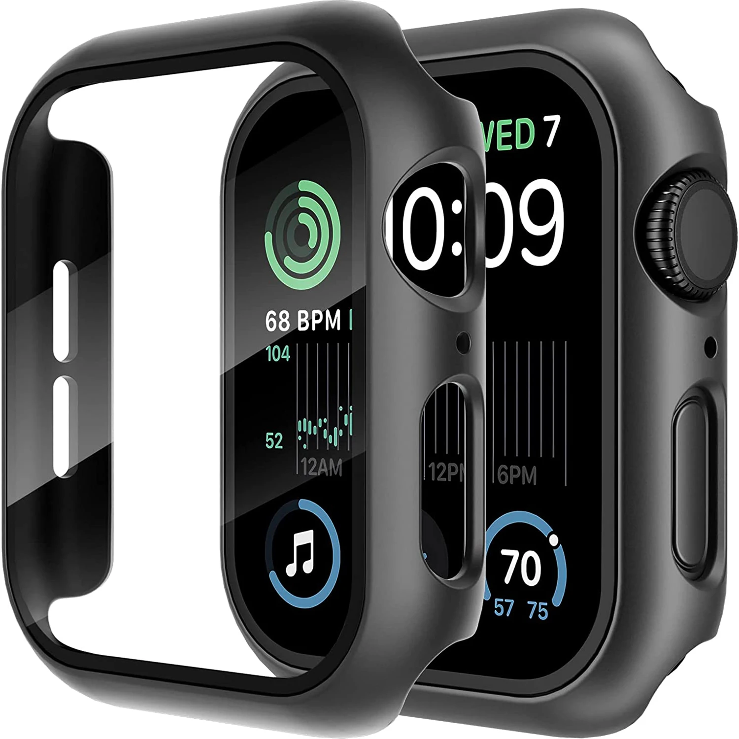 Afbeelding van Premium Gehard Glas Hoesje voor Apple Watch