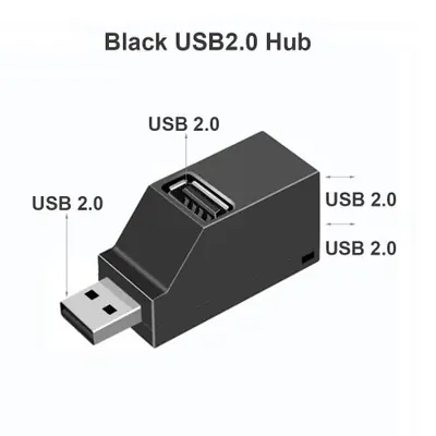Image de Hub USB 3.0 Mini - 1 vers 3 Ports Haute Vitesse