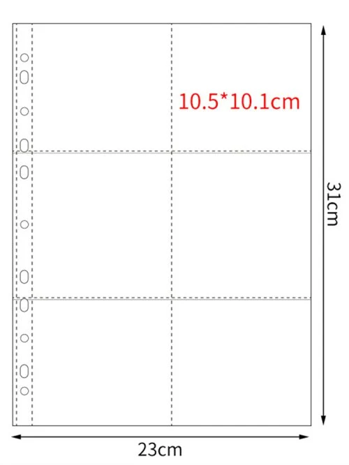 10szt 6 kieszenie