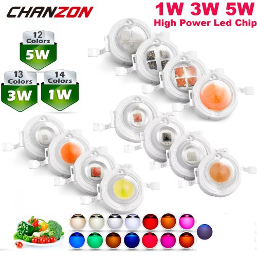 Image de Puce LED SMD Haute Puissance 1W/3W/5W - Éclairage Multicolore