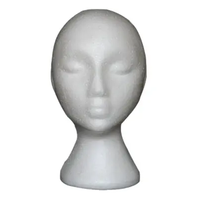 Image de Tête de Mannequin en Mousse Blanche pour Perruques