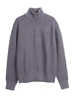 Image de Cardigan Homme Hiver Col Montant Tricoté Épais