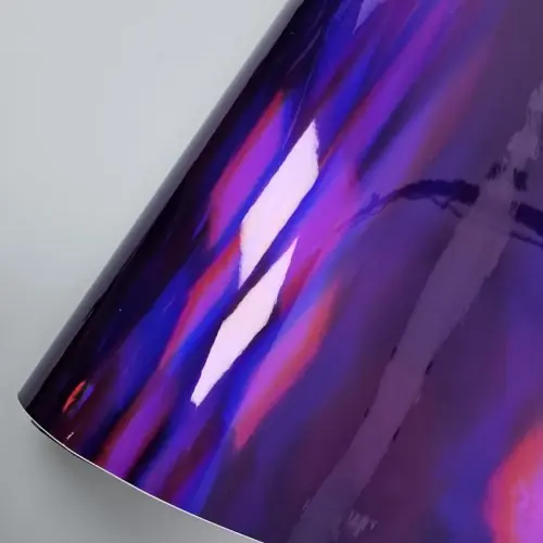 Image de Film Vinyle Chromé Violet Holographique pour Voiture