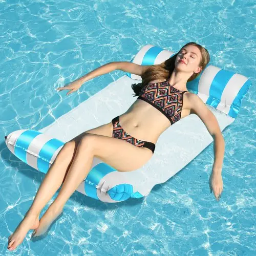 Image de Hamac d'eau gonflable inclinable - Lit flottant pour adultes