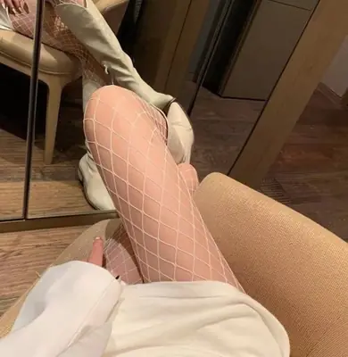 Image de Bas résille sexy femme - Élastique et ajouré pour soirée