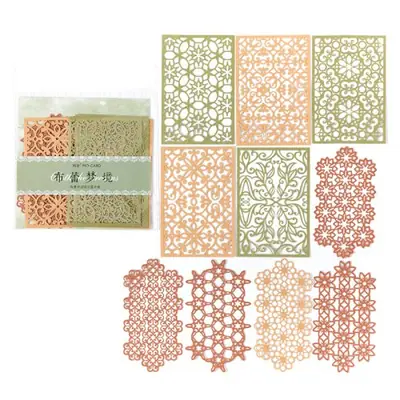 Image de Papier Dentelle Fleurs & Papillons - 10 Pièces