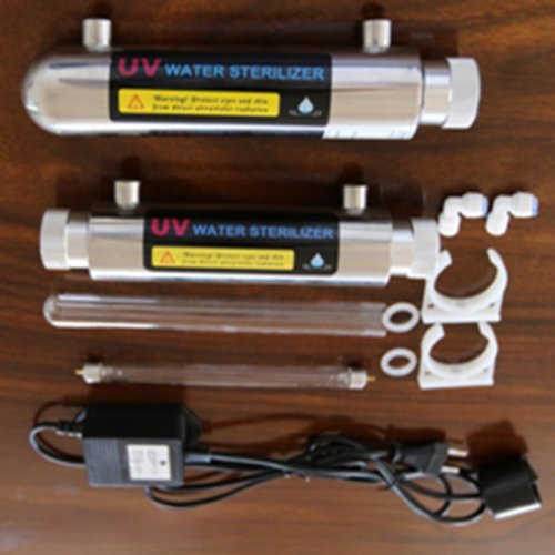 Afbeelding van Natuurlijke UV-watersterilisator van roestvrij staal – Zuiver drinkwater met ultraviolette buislamp voor aquarium, huis en tuin