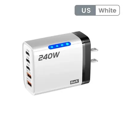 Image de Chargeur USB-C 240W Ultra-Rapide - Multi-Ports pour Tous les Smartphones