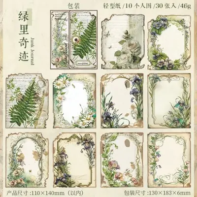 Image de Kit Scrapbooking Vintage 30 Pièces