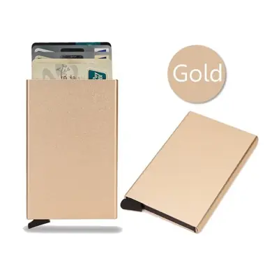 Portefeuille RFID Minimaliste en Métal - Ultra Fin & Sécurisé