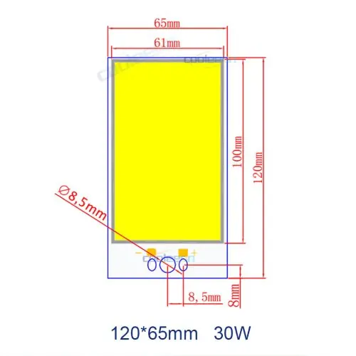 120 x 65 mm 30 W