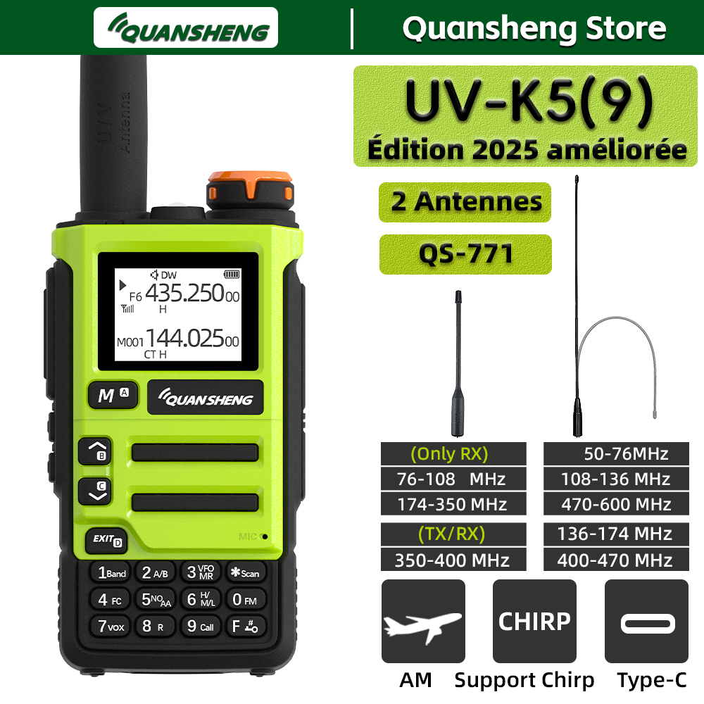 Image de Quansheng UV-K5: Talkie-Walkie Longue Portée pour Radioamateurs