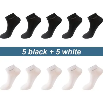Image de Chaussettes Homme Bambou - Lot de 10 Paires Respirantes & Antibactériennes