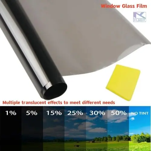 Image de Film teinté noir pour vitres de voiture - Protection UV 3M x 50cm