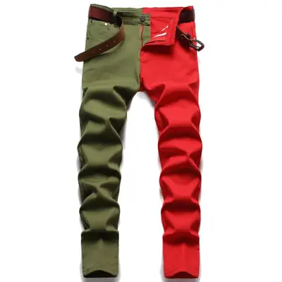 Image de Jean Slim Fit Bicolore Homme - Coupe Droite & Élégante