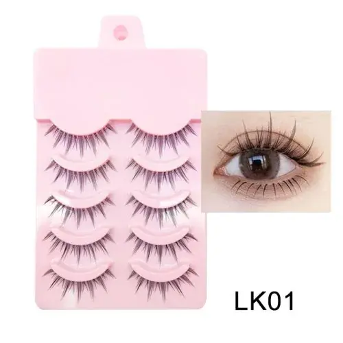 Image de Faux Cils Anime Naturels - 5 Paires Petit Diable