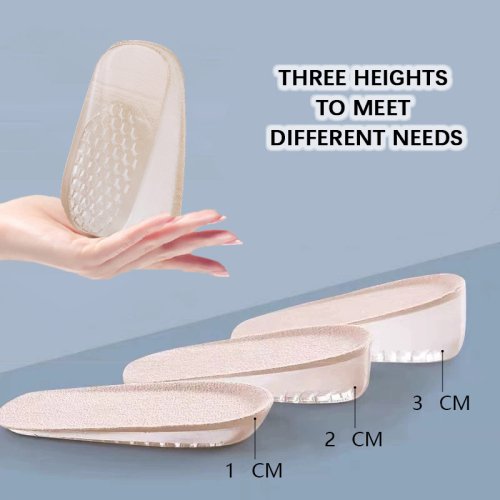 Image of 1pairs Height Increase Insoles, Shock Absorption Heel Cushion Pads, Height Lift Shoes Inserts for Men & Women
