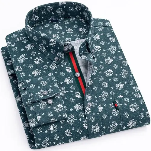 Image de Chemise Homme Floral Élégante 100% Coton