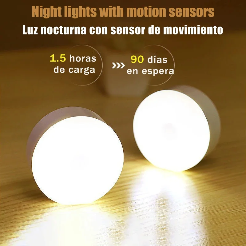 Image de Veilleuse LED Rechargeable avec Capteur de Mouvement