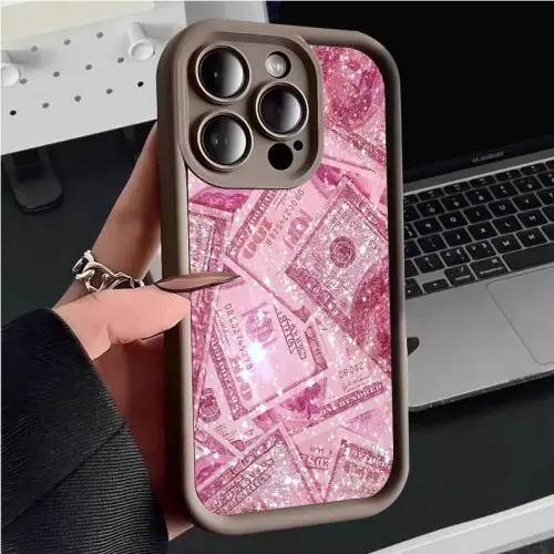 Image de Coque iPhone Silicone Dolls Roses - Protection Totalement Couvrante