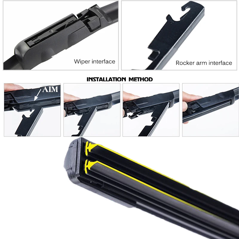 Immagine di Spazzole Tergicristallo Universali Senza Cornice - Morbide e Performanti